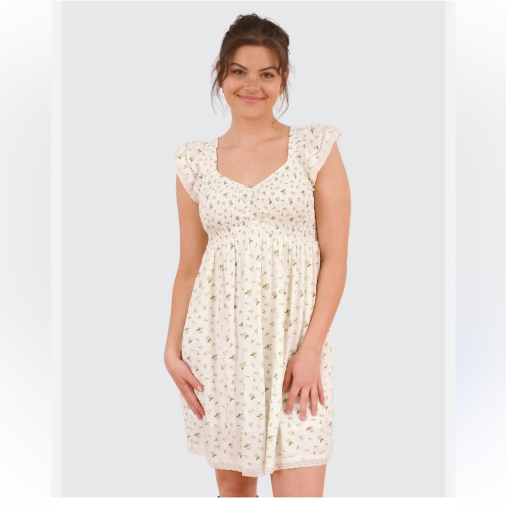 Self Esteem Sage Green Floral Dress Size XL